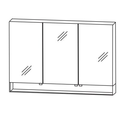 Laguna Spiegelschränke 110 cm Skizze
