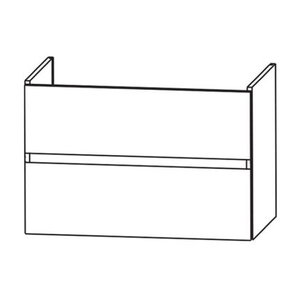 Laguna Waschtischunterschrank 96 cm Skizze