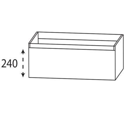 Laguna Highline 100 Waschtischunterschrank - 120 cm Skizze
