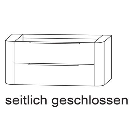 Laguna Orbis Waschtischunterschrank - 131 cm Skizze