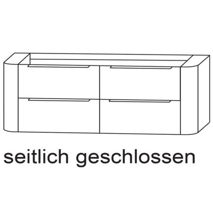 Laguna Orbis Waschtischunterschrank - 151 cm Skizze