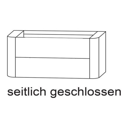 Laguna Orbis Waschtischunterschrank - 100 cm Skizze