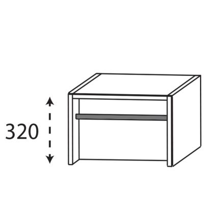 Laguna Platino 2.0 Plattenunterschrank - 30 cm Skizze