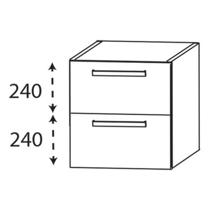 Laguna Platino 2.0 Plattenunterschrank - 90 cm Skizze