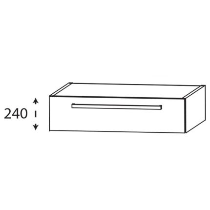 Laguna Platino 2.0 Waschtischunterschrank - 80 cm Skizze