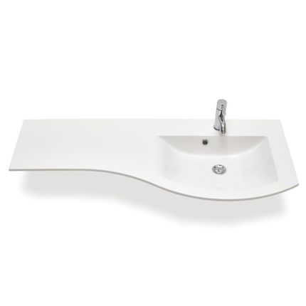 Marlin Bad 3280 Möbelwaschtisch - 121 cm Ablage links