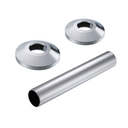 Nordholm Design Wandrosetten/Überschiebrohr, Chrom