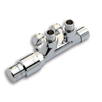 Nordholm Twin Reg 500, Chrom, Thermostat-Ventil schwenkbar