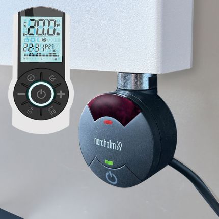 Nordholm Zubehör Elektroheizpatronen Heizstäbe Vara Pro, steckerfertig, Schwarz