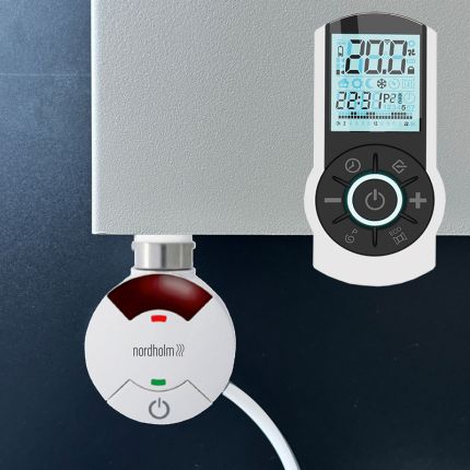 Nordholm Zubehör Elektroheizpatronen Heizstäbe Vara Pro, steckerfertig, Weiß, He
