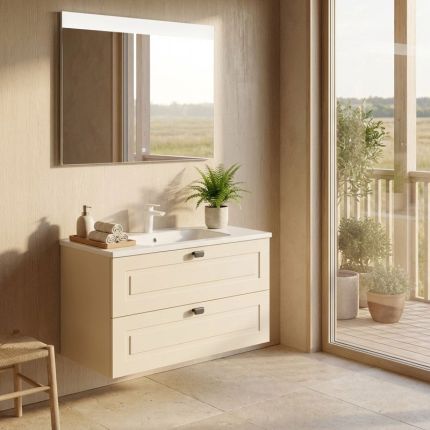 Nobilia Country Badmöbel Set 6 - 90 cm Ambientebild