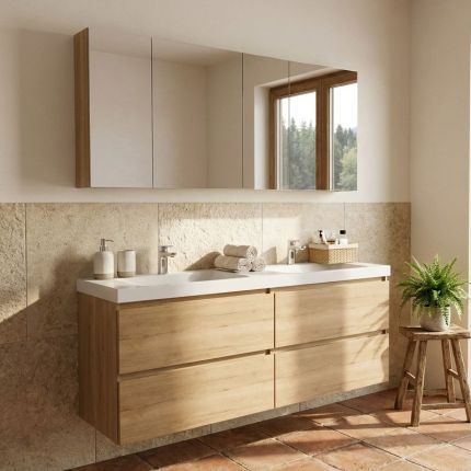 Nobilia Nio Line N Badmöbel Set 24 - 161 cm Ambientebild