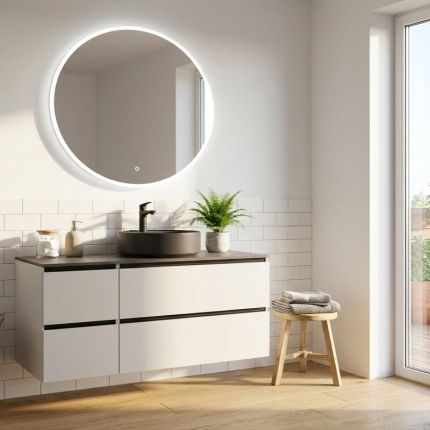 Nobilia Ella Line N Badmöbel Set 46 - 140 cm Ambientebild