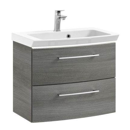Pelipal Cassca Mineralmarmor-Waschtisch mit Unterschrank 62 cm