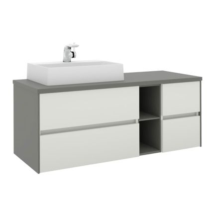 Pelipal Serie 6010 Waschtisch mit Unterschrank Set 133 cm