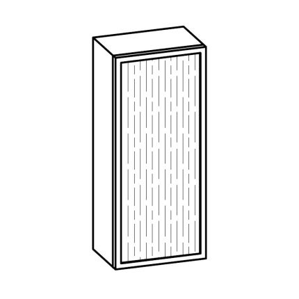 Pelipal Neutrale Einzelmöbel Vitrinen-Wandschrank 30 cm Skizze