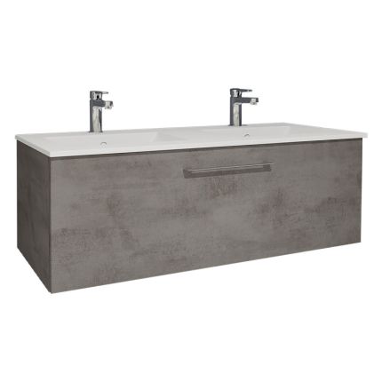 Pelipal Serie 6110 Doppelwaschtisch mit Unterschrank Set 121 cm