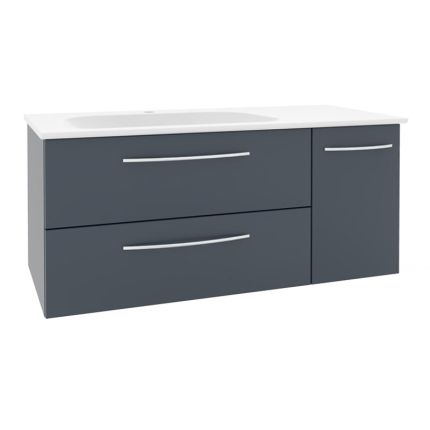Pelipal PCON Mineralmarmor-Waschtisch mit Unterschrank 107 cm