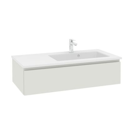 Pelipal PCON Mineralmarmor-Waschtisch mit Unterschrank 107 cm