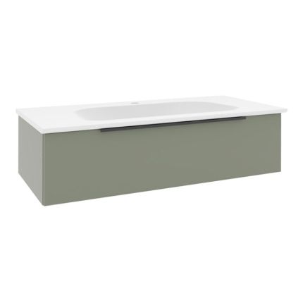 Pelipal PCON Mineralmarmor-Waschtisch mit Unterschrank 92 cm