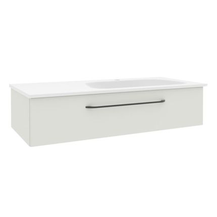 Pelipal PCON Mineralmarmor-Waschtisch mit Unterschrank 107 cm