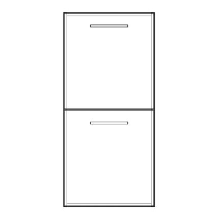 Pelipal PCON Highboard 45 cm Skizze