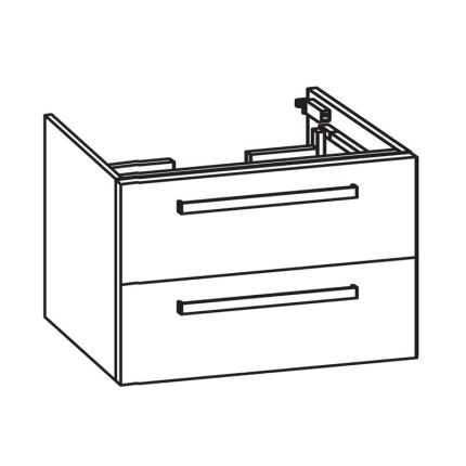 Pelipal PCON Waschtischunterschrank 75 cm Skizze