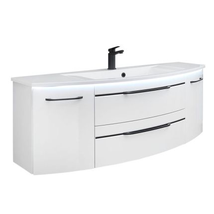 Pelipal Serie 7045 Mineralguss-Waschtisch mit Unterschrank 131 cm