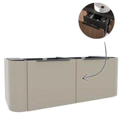 Pelipal Serie 7200 Waschtischunterschrank - 136 cm, 2 Auszüge mit Innenauszug