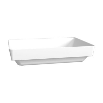 Puris Kera Plan Mineralguss Aufsatzwaschtisch 49 cm