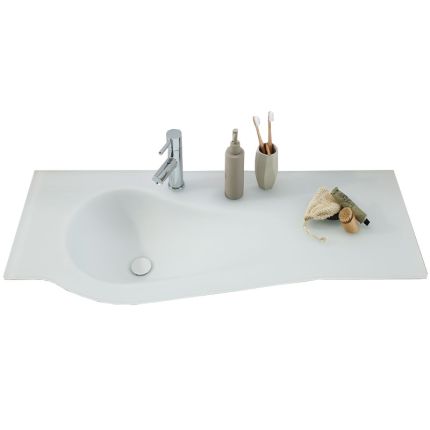 Puris Swing Glas Waschtisch 120 cm