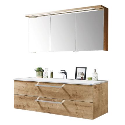 Puris Star Line Badmöbel Set 120 cm mit Spiegelschrank
