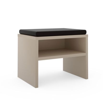 Puris Classic Line Sitzbank mit Ablagefach und Sitzkissen 60cm