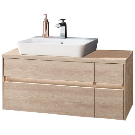 Puris Unique Waschtisch mit Unterschrank Set 5 - 102 cm links