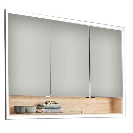 Puris Rounds Spiegelschrank - 145,1 cm, Einbauspiegelschrank