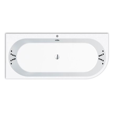 Repabad Livorno 180 x 80 cm, oval F rechts, mit Aquapunktur