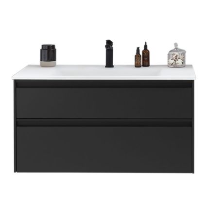 Schöner Wohnen Stockholm Waschtisch mit Unterschrank Set 2 - 102 cm