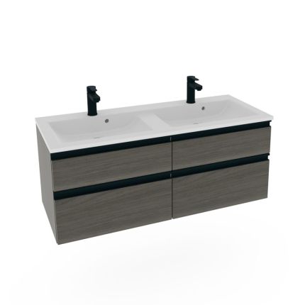 Schöner Wohnen Stockholm Waschtisch mit Unterschrank Set 3 - 122 cm