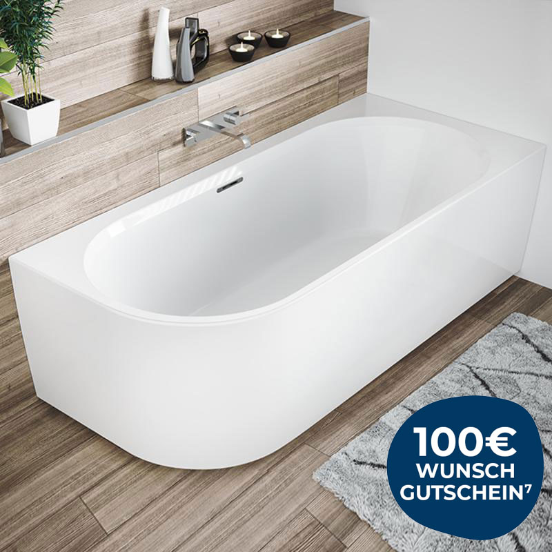 Riho Badewannen Eck-Badewanne 170 cm