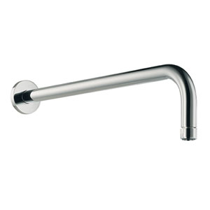 Wand-/ Deckenarm: mit Wandarm rund, gebogen, Rosette