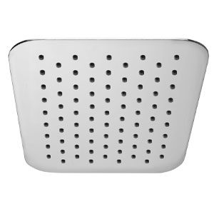 Kopfbrause: KB16 - Eckig, super-flach, 250 x 250 x 2 mm