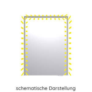Spiegelschrank-Beleuchtung: mit seitlichem LED-Profil