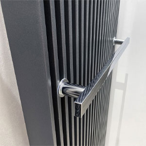 Handtuchhalter: mit Handtuchhalter, chrom, 400 mm breit