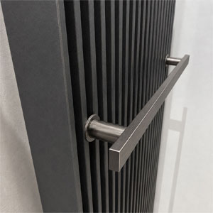 Handtuchhalter: Handtuchhalter, gunmetal gebürstet, 400 mm breit