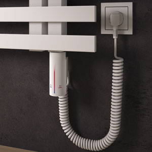 Heizstab: 6 - IP44, weiß, 600W