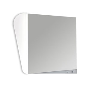 Ausführung Flächenspiegel: vertikale LED-Beleuchtung links