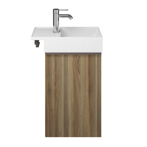 Ausführung Waschtisch mit Unterschrank: Beckenmulde rechts - Türanschlag links