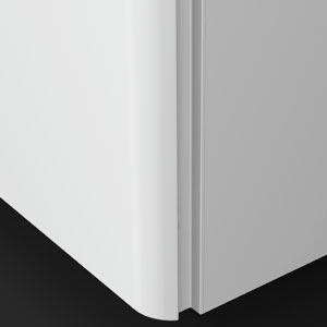 Griffvariante: Vertikale Griffleiste Weiß