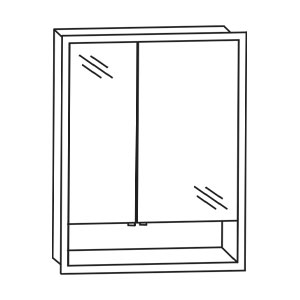 Türseite: große Spiegeltür rechts