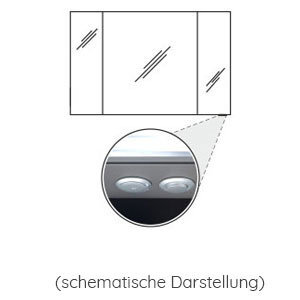 Position Schalter-Steckdosen-Element: Unten - Breite: 119 cm